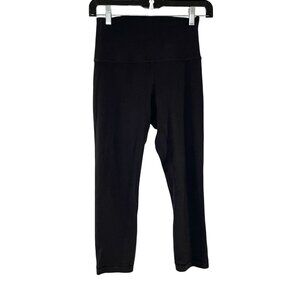 Lululemon Align Crop 21" Leggings Black‎ Solid Size 4